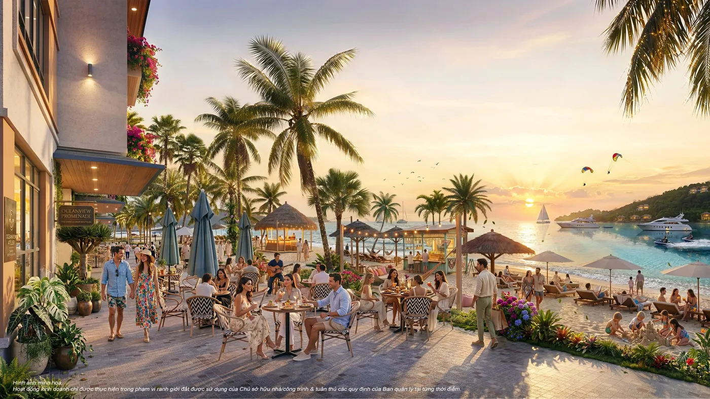 Shop thương mại mặt biển Vinhomes Pearl Bay — kinh doanh F&B đón dòng khách du lịch