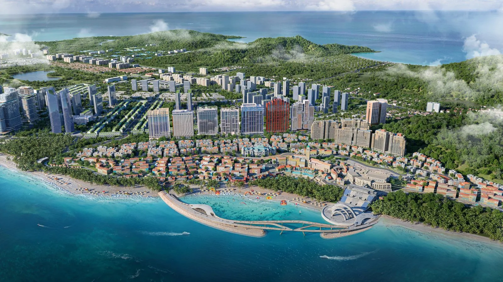 Phối cảnh The Sunset - Sun Grand City Hillside (Sunset Town Phú Quốc)