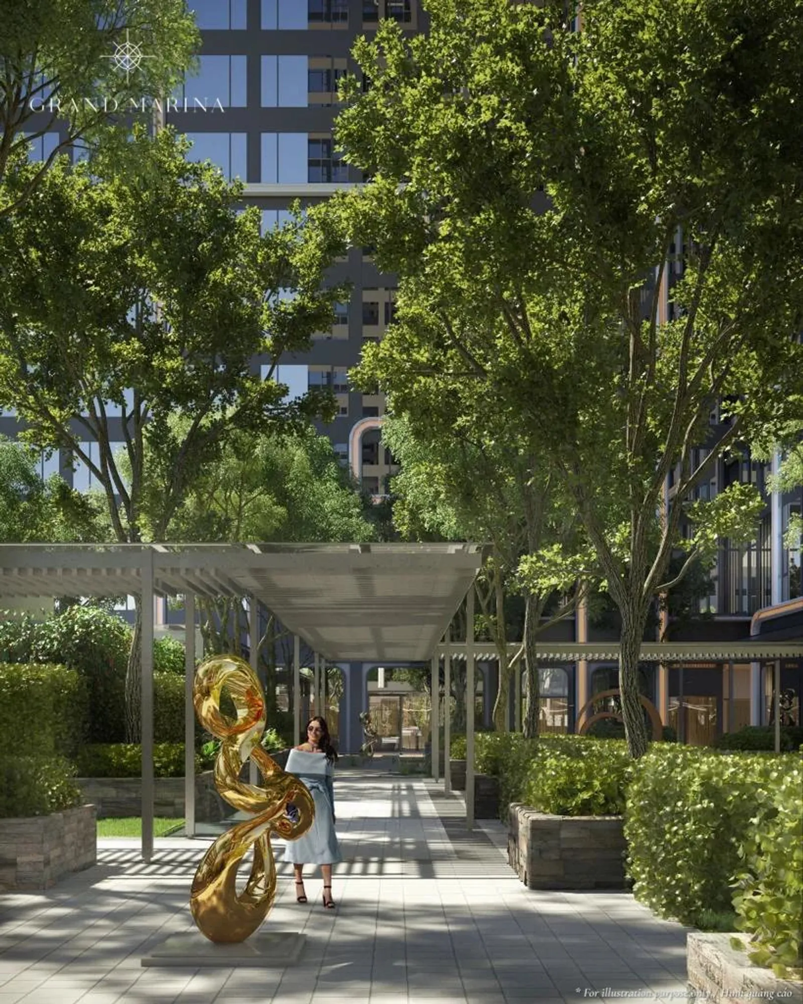 Phối cảnh Grand Marina Saigon (hình quảng cáo từ trang dự án)