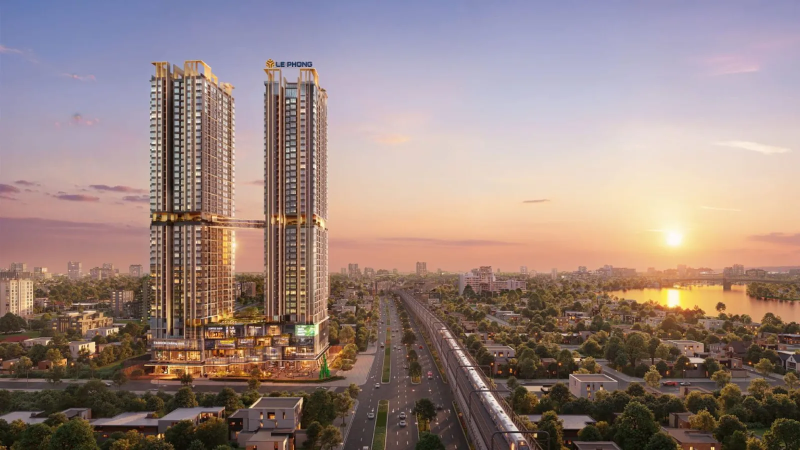 Phối cảnh The Emerald Boulevard