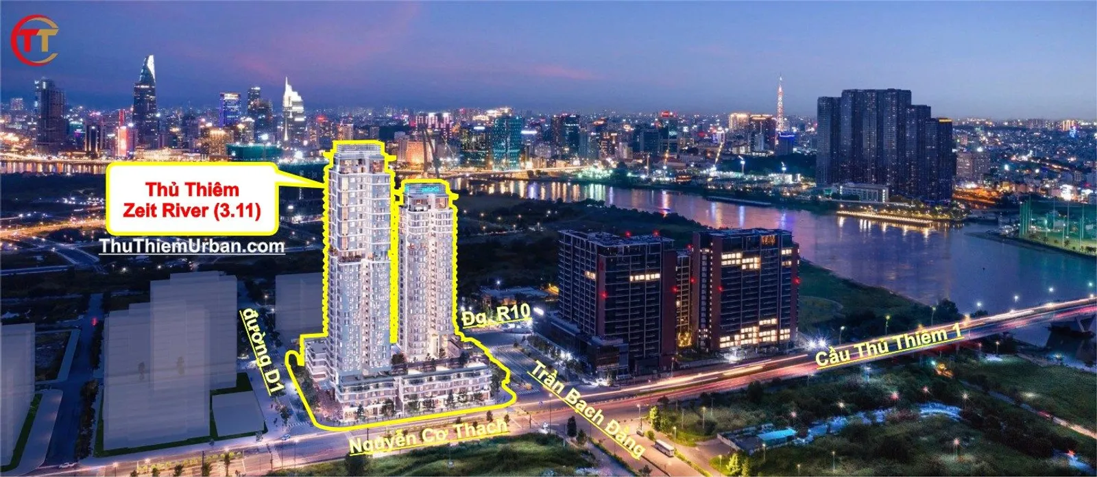 Phối cảnh Thủ Thiêm Zeit River