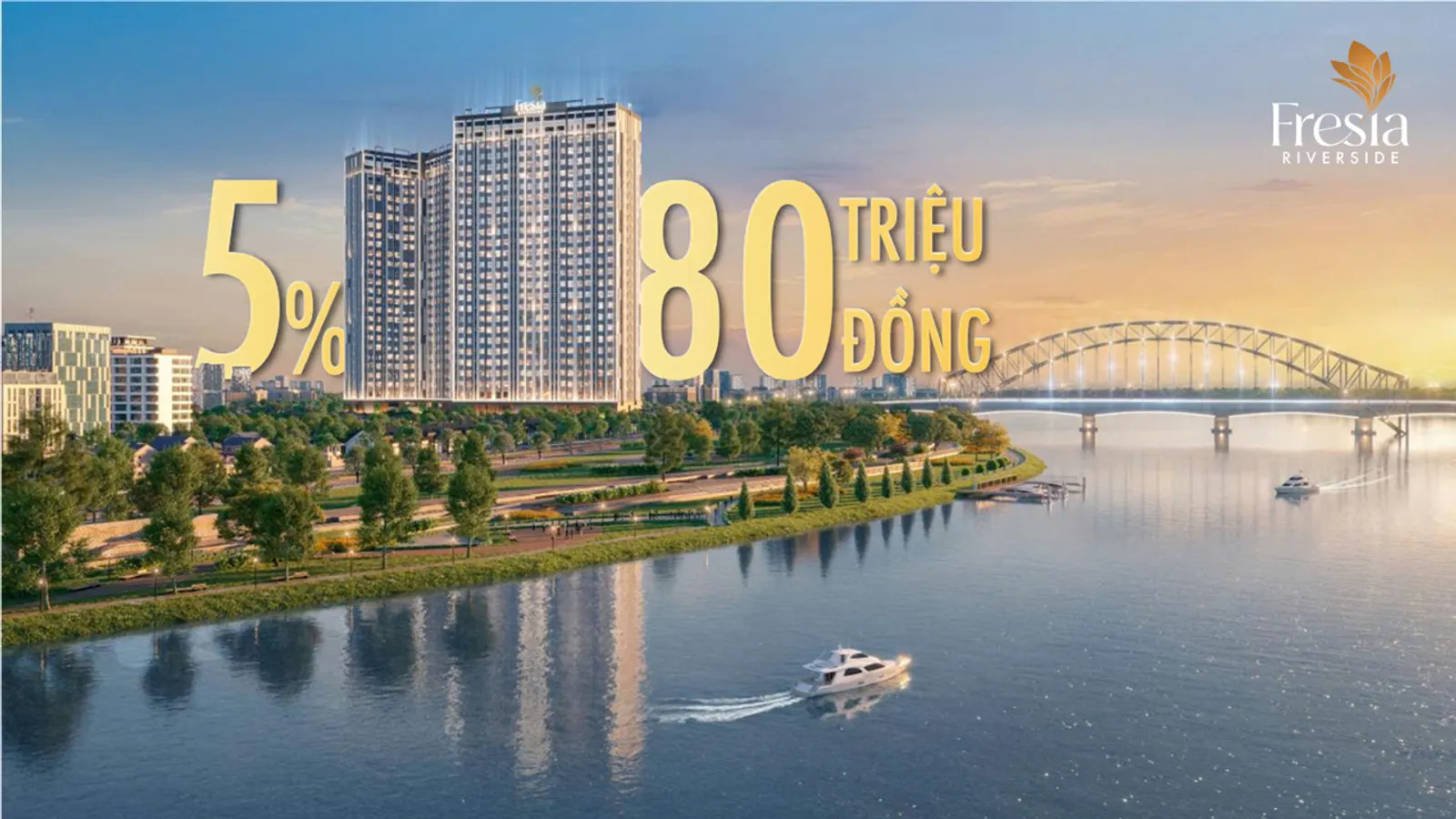 Phối cảnh Fresia Riverside (Khu nhà ở thương mại Tân Vạn)
