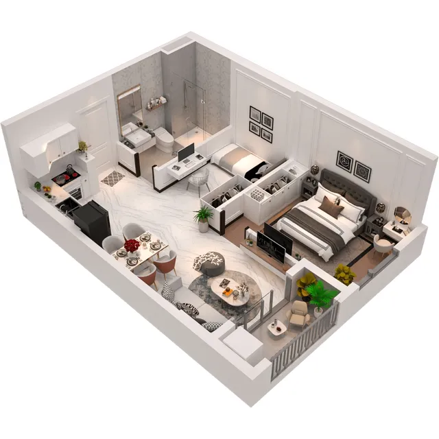 Phối cảnh Maison Grand Phú Mỹ