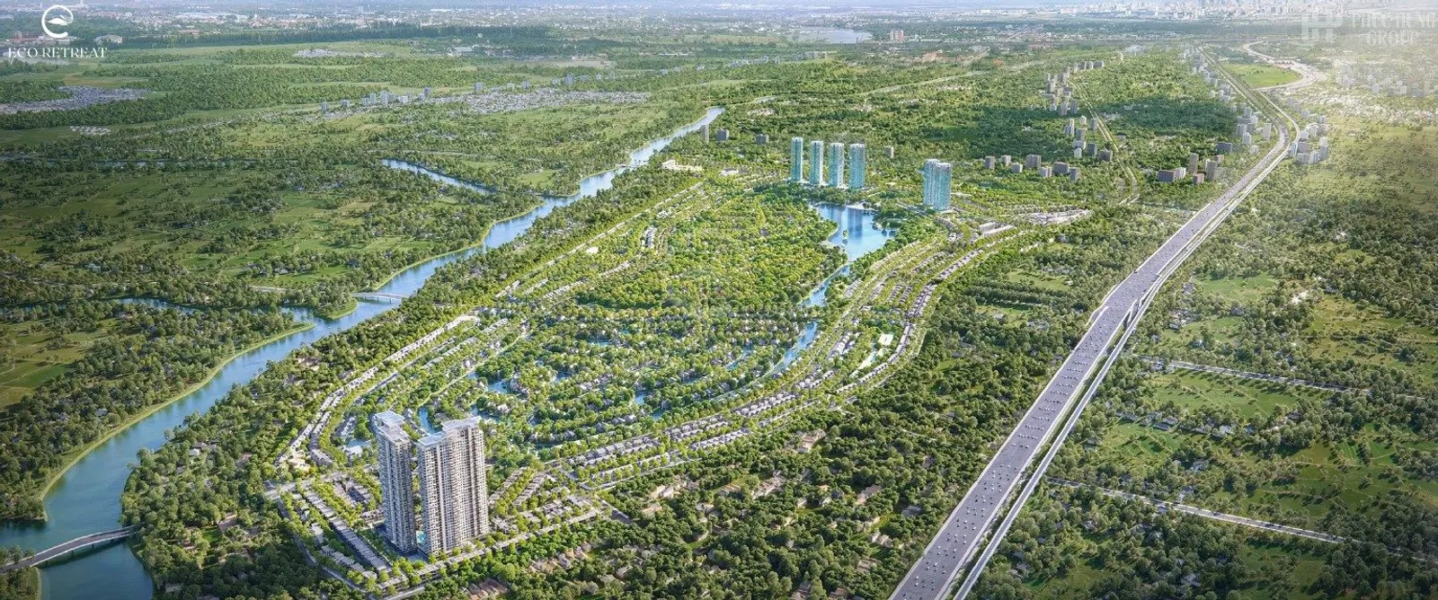 Phối cảnh Eco Retreat (EcoRetreat Long An)