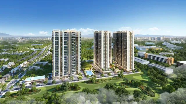 Phối cảnh tổng thể dự án căn hộ The Ori Space tại Mỹ Hạnh, Tây Ninh (hình ảnh minh họa của chủ đầu tư)