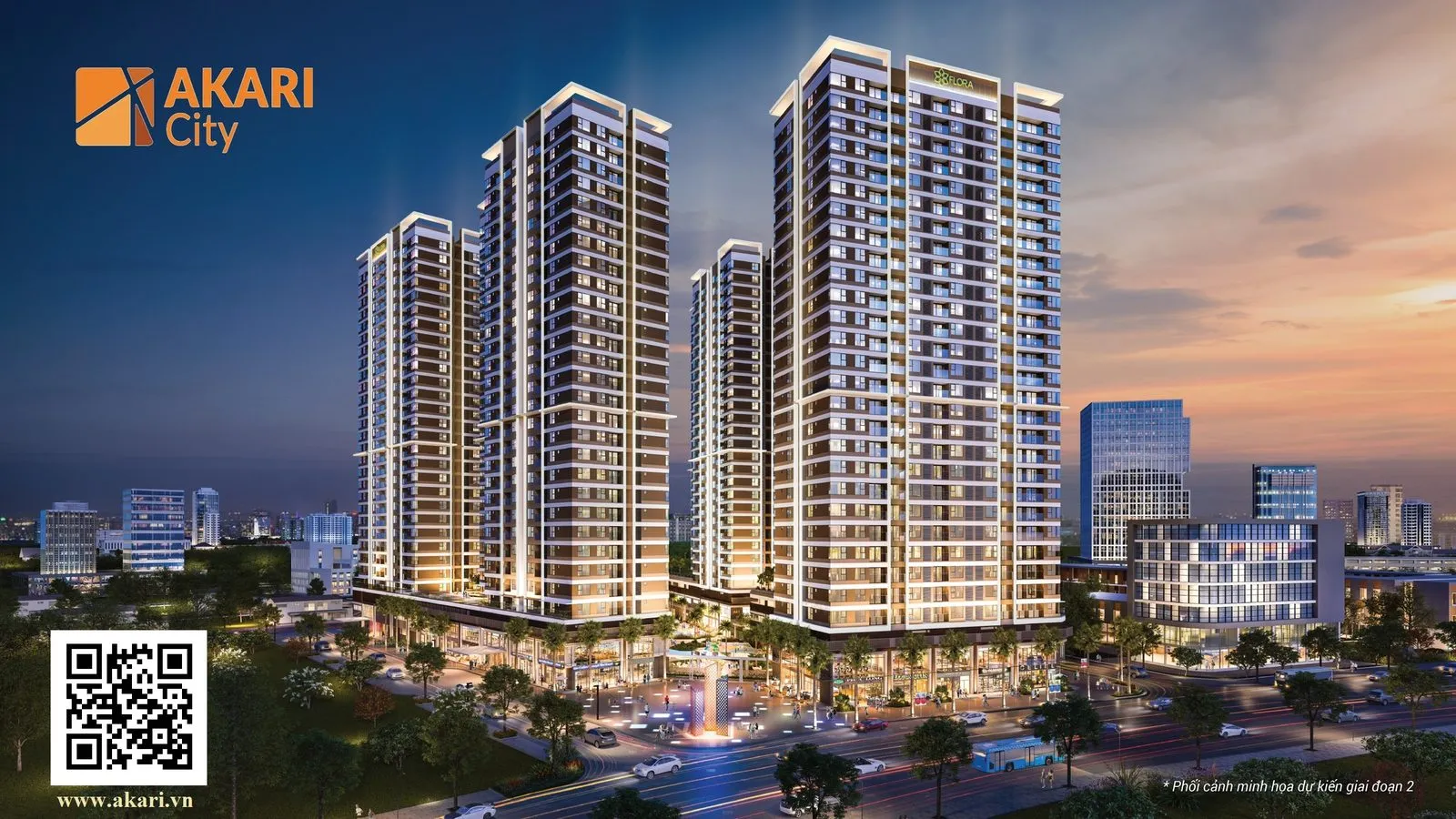Phối cảnh Akari City (Giai đoạn 2/3)
