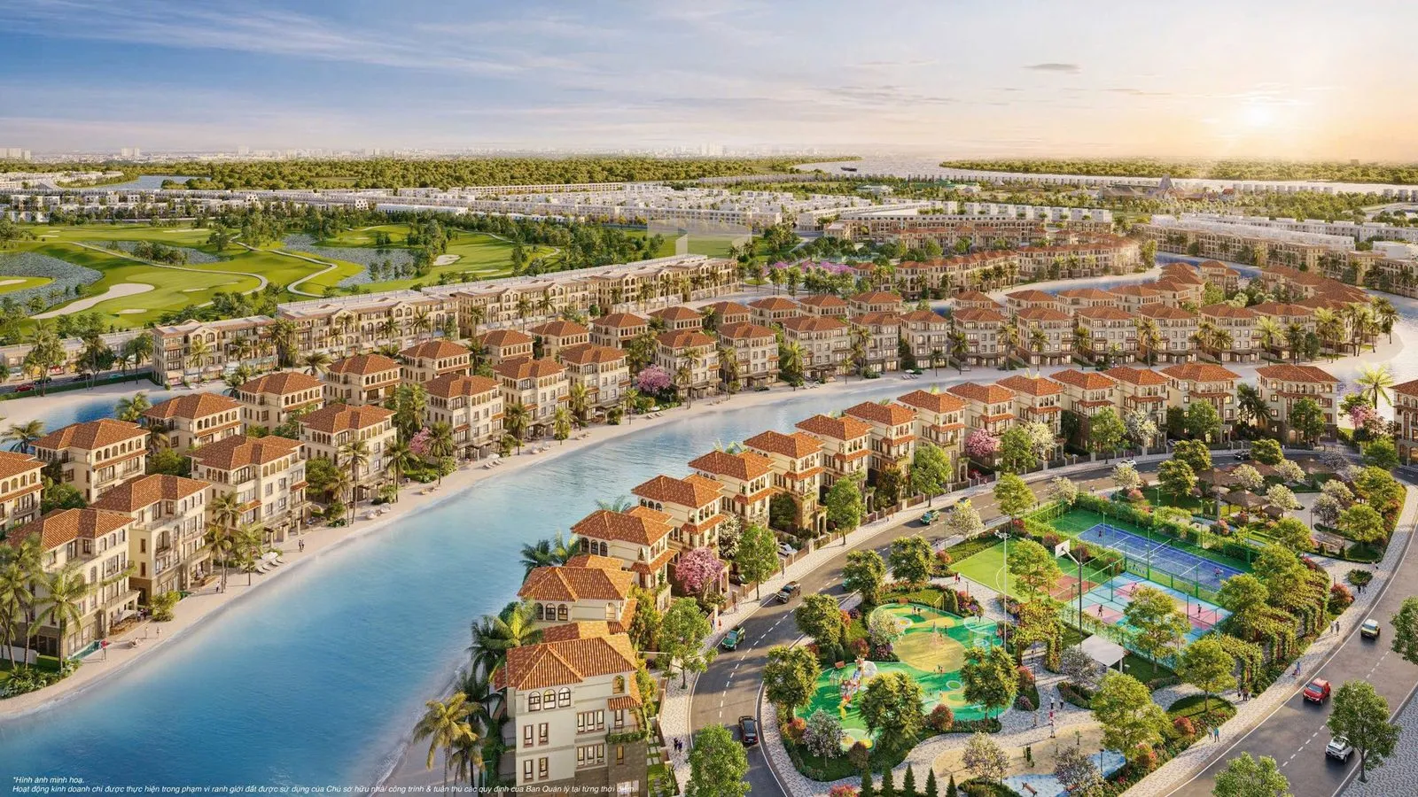 Phối cảnh CapitaLand Cần Giờ - Khu phức hợp số 2 (Phân khu A & B)