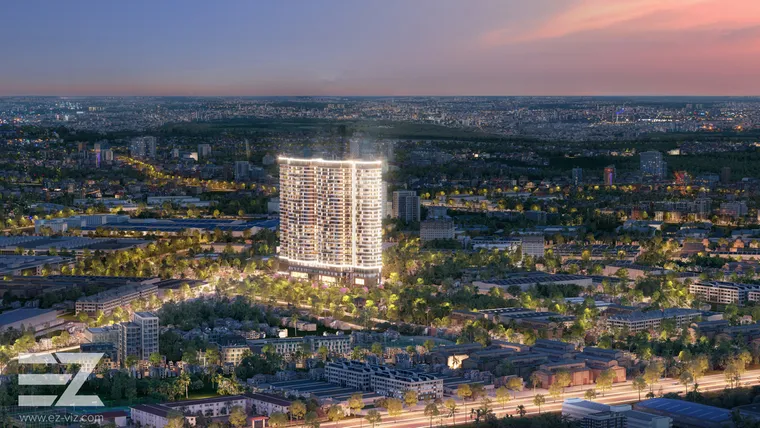 Phối cảnh A&K Tower (Cao ốc An Khang) 1