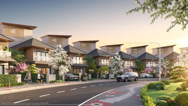 Phối cảnh biệt thự tại phân khu Miyabi của Vinhomes Royal Island, không phải ảnh căn đang bán 1