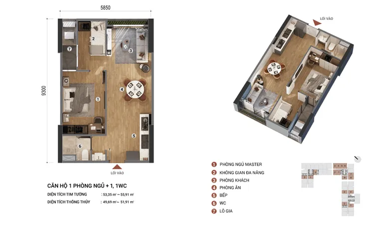 Phối cảnh Triton - Quy Nhơn Sky Residence 1