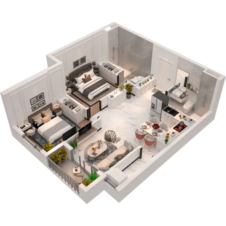 Phối cảnh Maison Grand Phú Mỹ 2