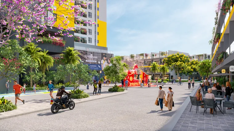 Phối cảnh Bcons City Life 3