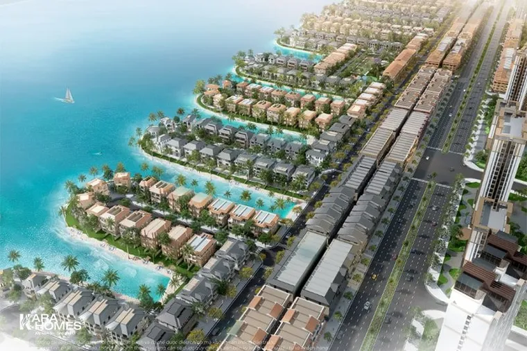 Phối cảnh Cosmo Bay Shophouse - Vịnh Ngọc (The Green Bay), Vinhomes Green Paradise Cần Giờ 4