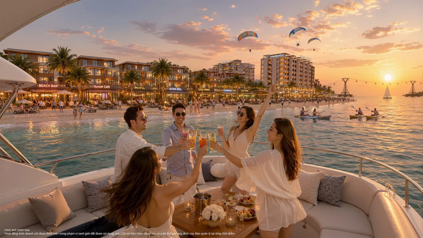 Du thuyền ngắm hoàng hôn trên vịnh Nha Trang trước thềm Vinhomes Pearl Bay